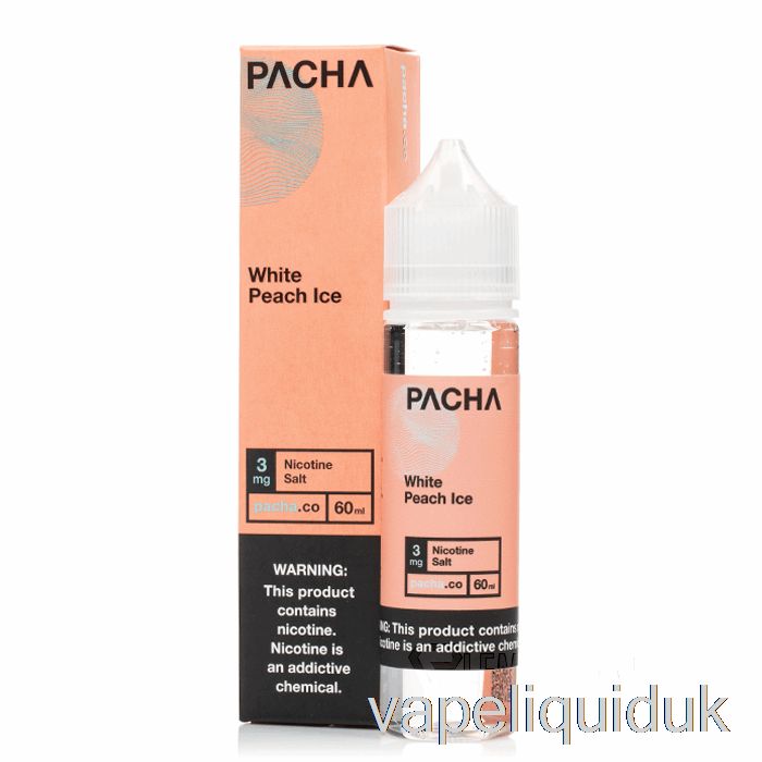 White Peach Ice - Pacha - 60mL 3mg Vape Liquid